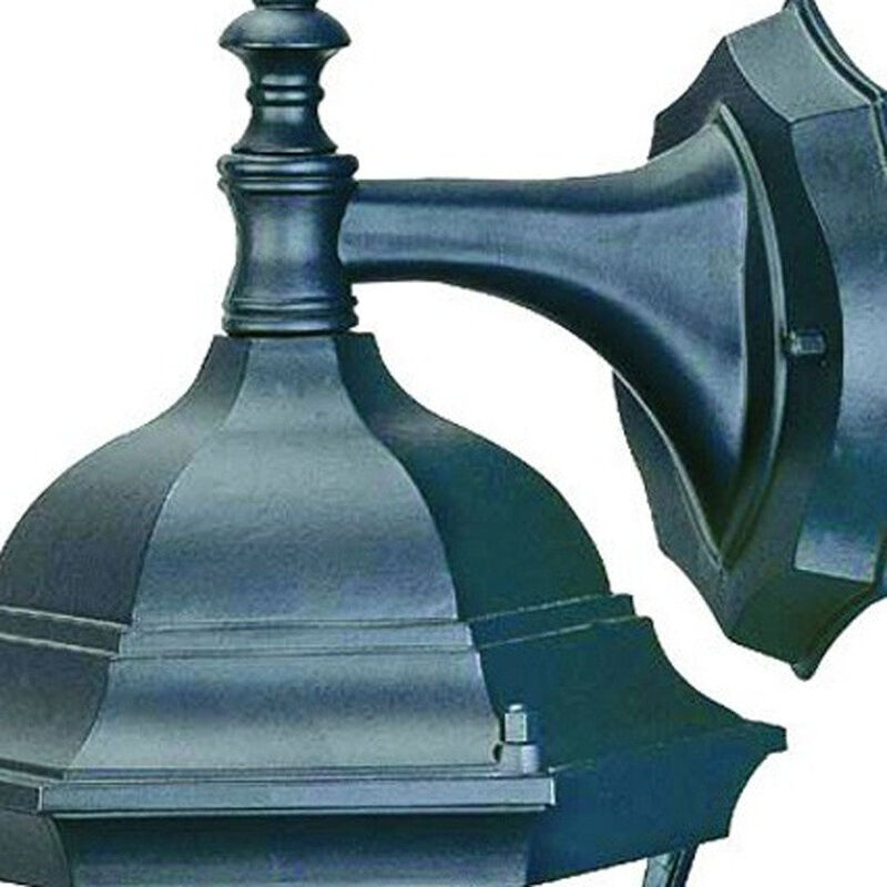 Hivvago Matte Black Hanging Carousel Lantern Wall Light