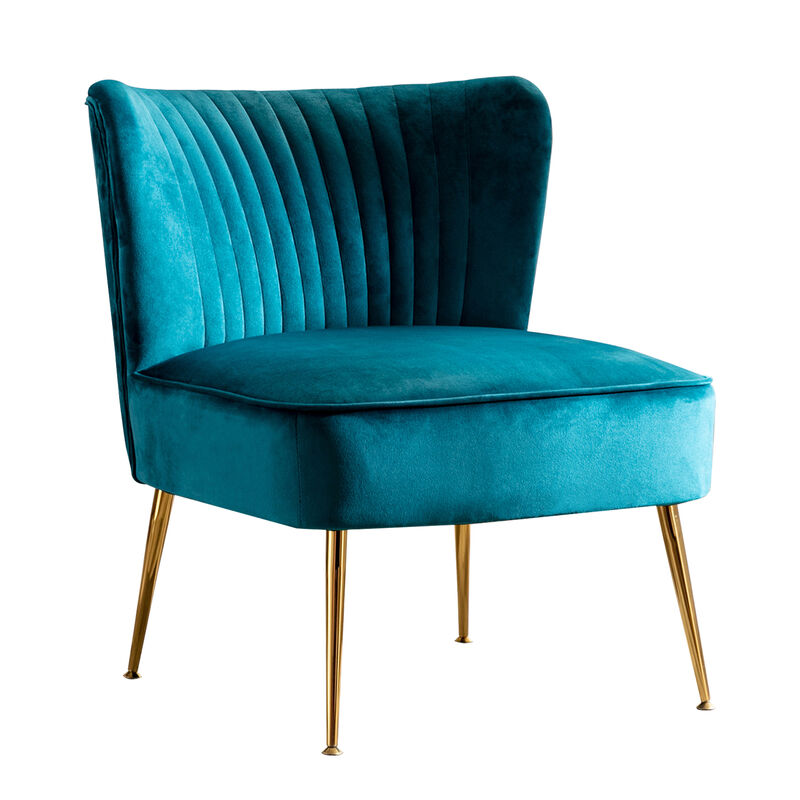 WestinTrends 25" Wide Tufted Velvet Accent Chair