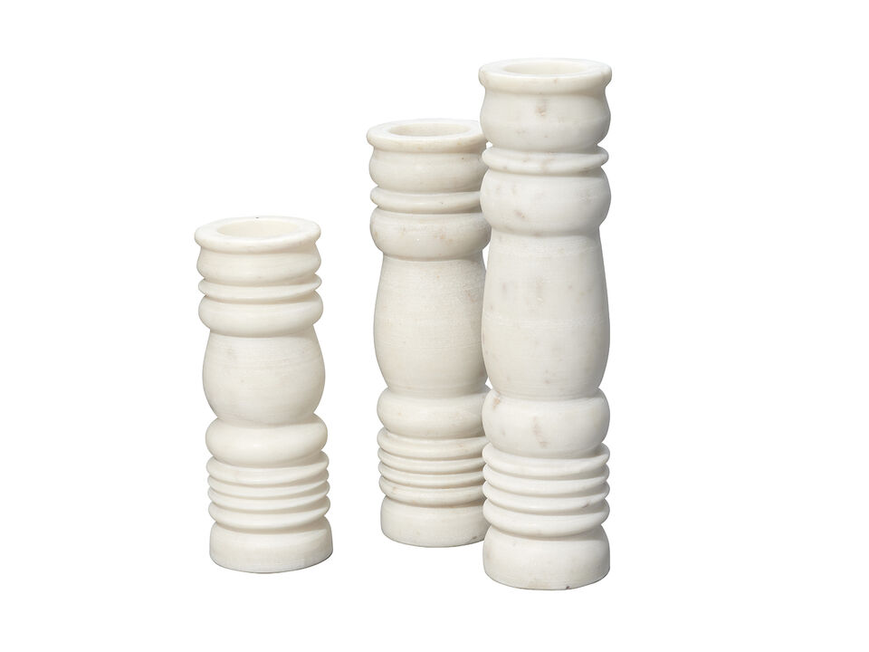 Monument Candlesticks Set of 3