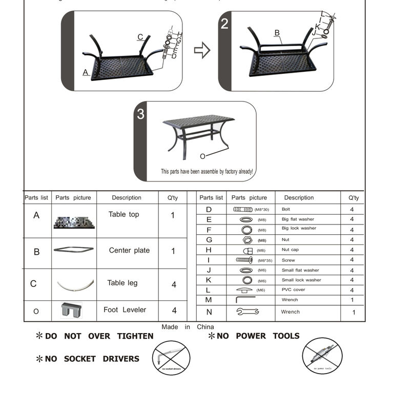 Coffee Table For Indoor Or Outdoor