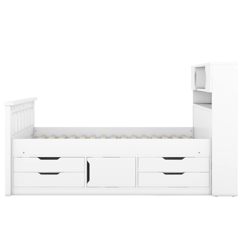 Merax Captain Platform Bed Frame with Storage