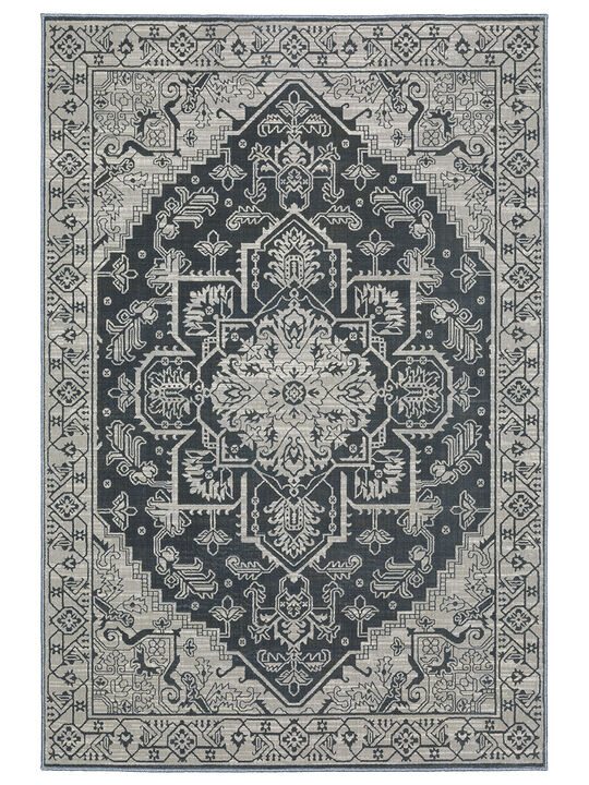 Intrigue 3'10" x 5'5" Blue Rug