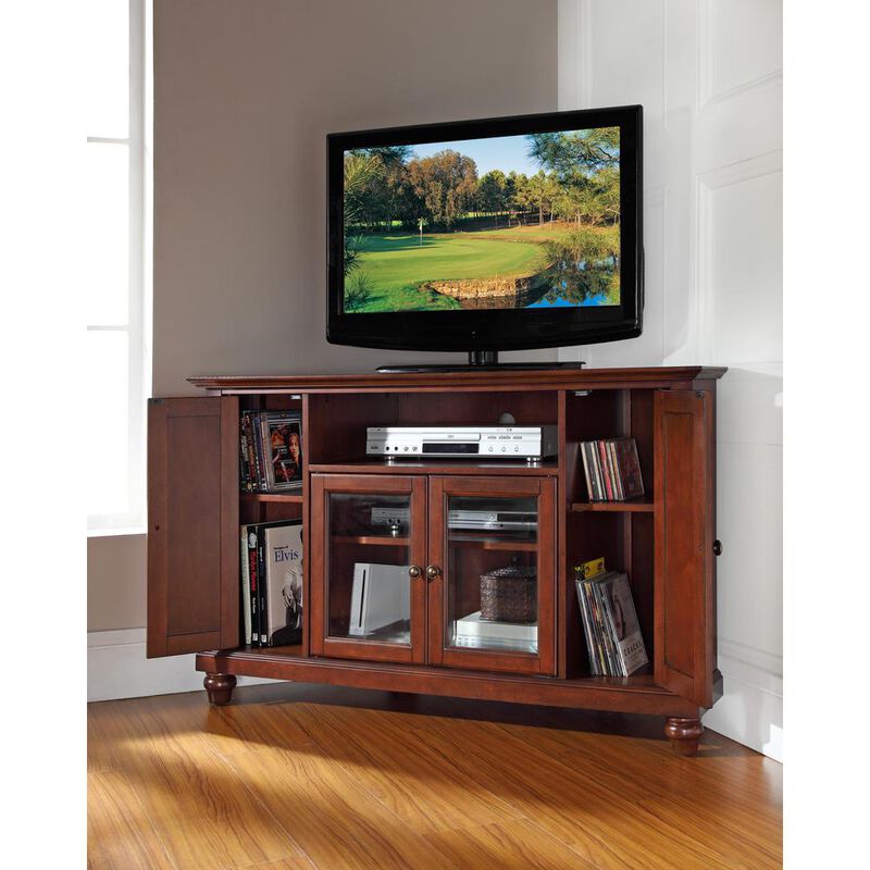 Cambridge 48" Corner Tv Stand Mahogany