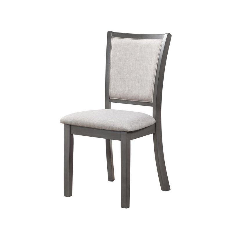 New Classic Furniture Furniture Amy 5-Piece Contemporary Wood Dining Set in Gray