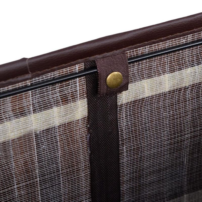 Hivvago Rectangle Bamboo Hamper Laundry Basket Washing Cloth Bin Storage Bag Lid 3 color