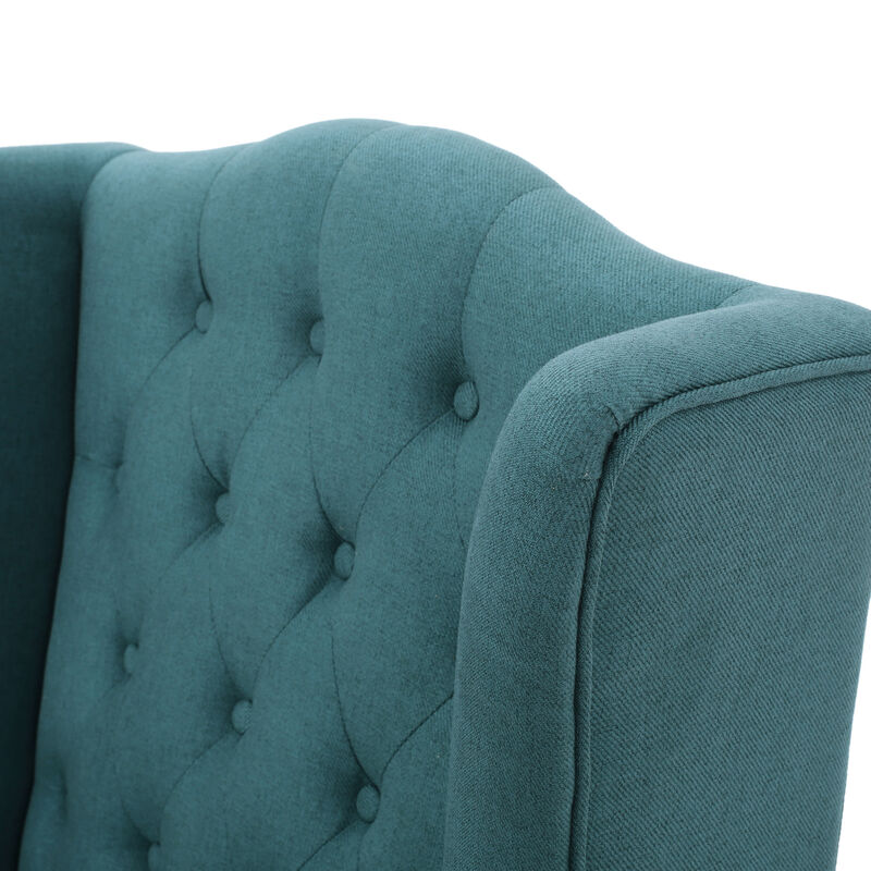 Merax Upholstered Wingback Accent Chair