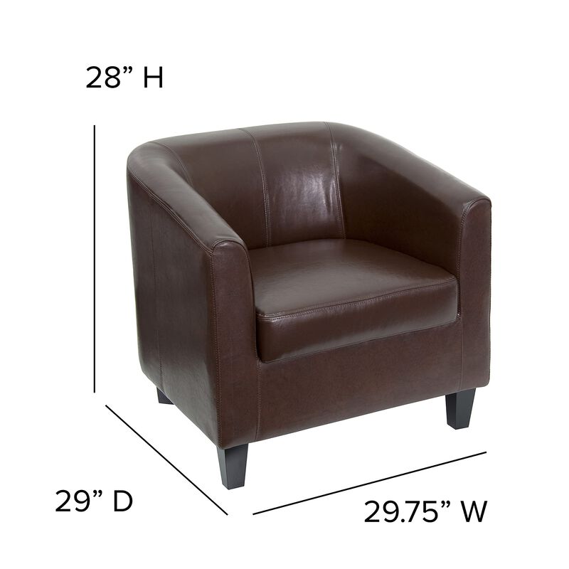 Flash Furniture Katie Brown LeatherSoft Lounge Chair