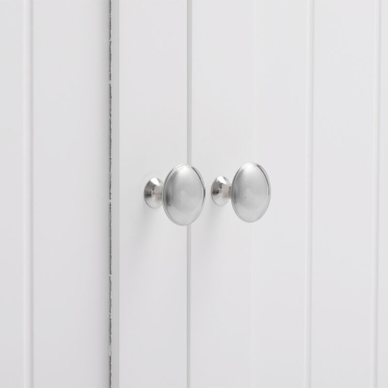 Bathroom Wall Cabinet with Double Doors and Interior Shelves