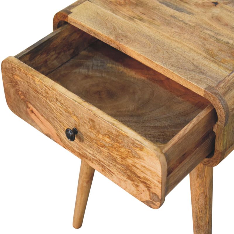 Artisan Furniture Solid Wood Avora Oak-ish Nightstand with 1 drawer