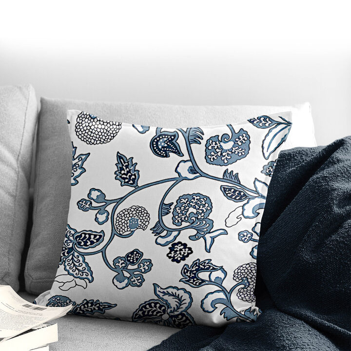 6ix Tailors Fine Linens Blue Ivy Blue Decorative Throw Pillows