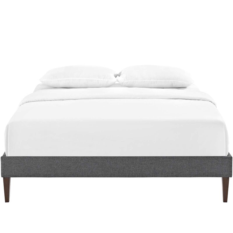 Modway - Tessie Full Fabric Bed Frame with Squared Tapered Legs