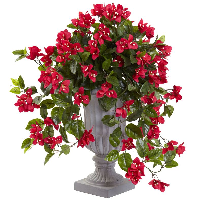 Hivvago Bougainvillea with Urn UV Resistant (Indoor/Outdoor)