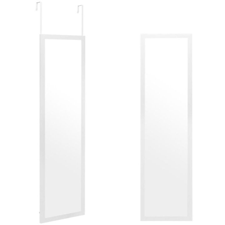 Hivvago 43 x 15 Inch Wall Mounted Frameless Full Length Mirror