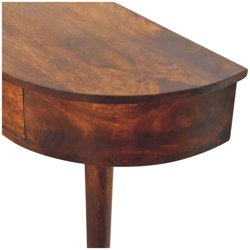 Artisan Furniture Solid Wood Backless Mounted Chestnut Console