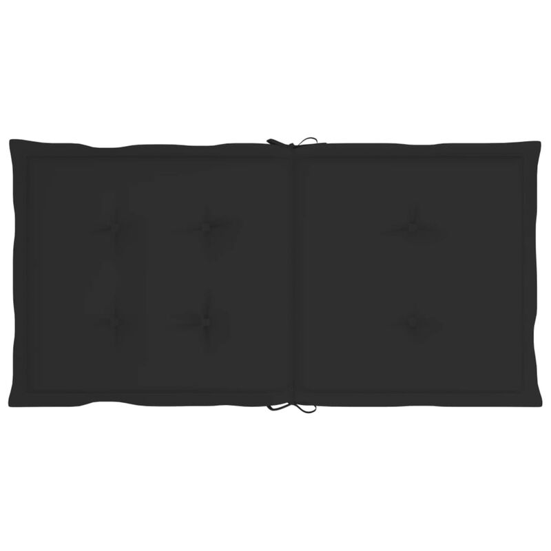 vidaXL Garden Chair Cushions 6 pcs Black 39.4"x19.7"x1.6"