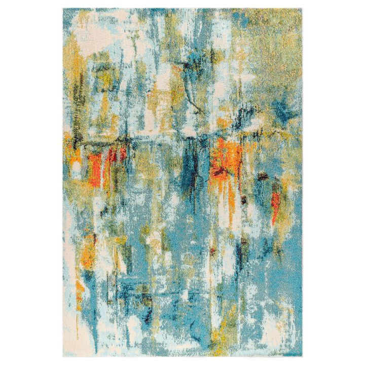 Contemporary Pop Modern Abstract Waterfall Area Rug