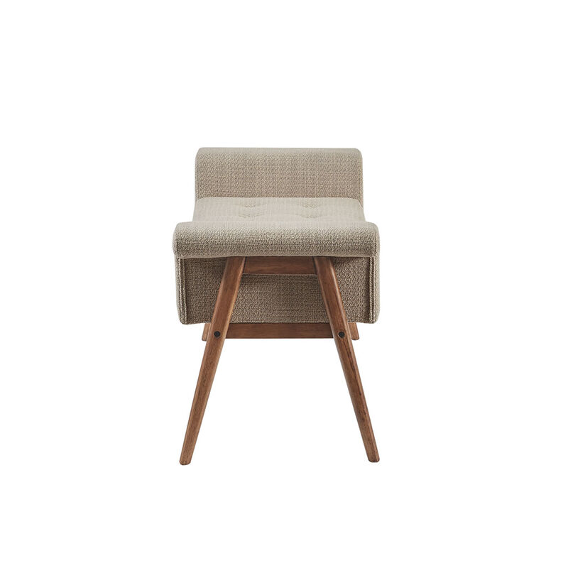 Gracie Mills Jackson Upholstered Accent Bench with Button Tufted Seat