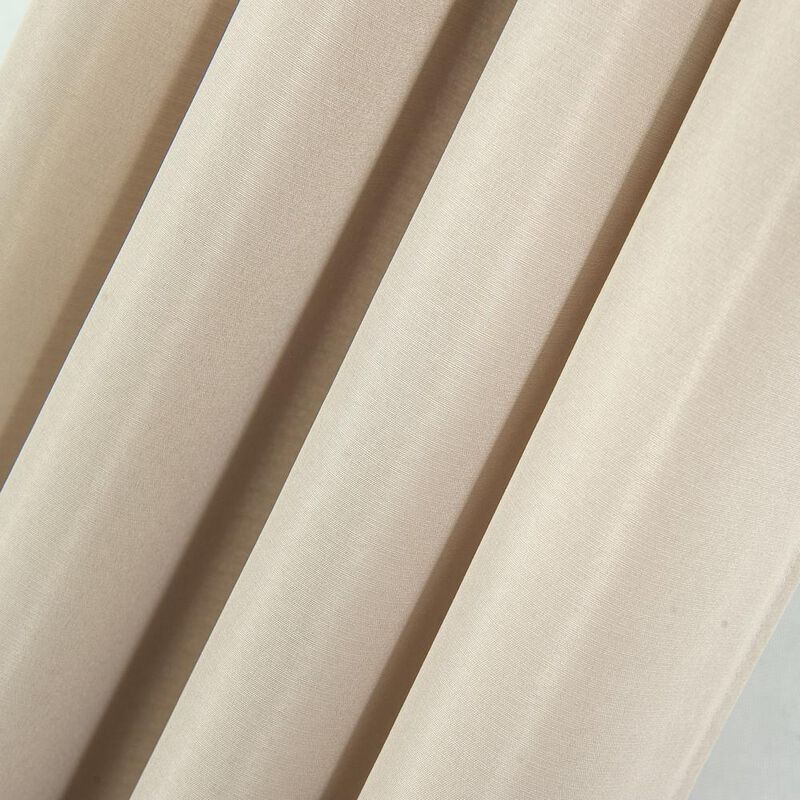 Olivia Gray Gilbert Solid Single Grommet Curtain Panel Pair - 54x84", Taupe