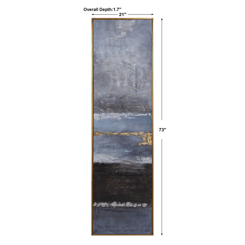 Winter Sea Scape Abstract Art
