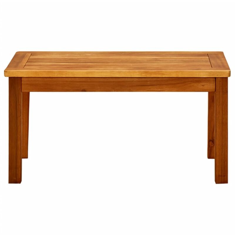 vidaXL Garden Coffee Table 27.5"x15.7"x14.1" Solid Acacia Wood