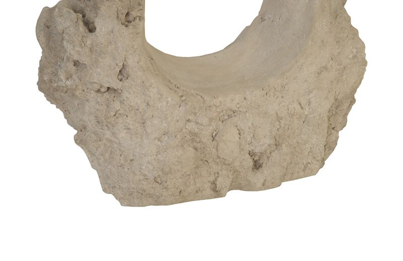 Colossal Cast Stone Double Hole Sculpture