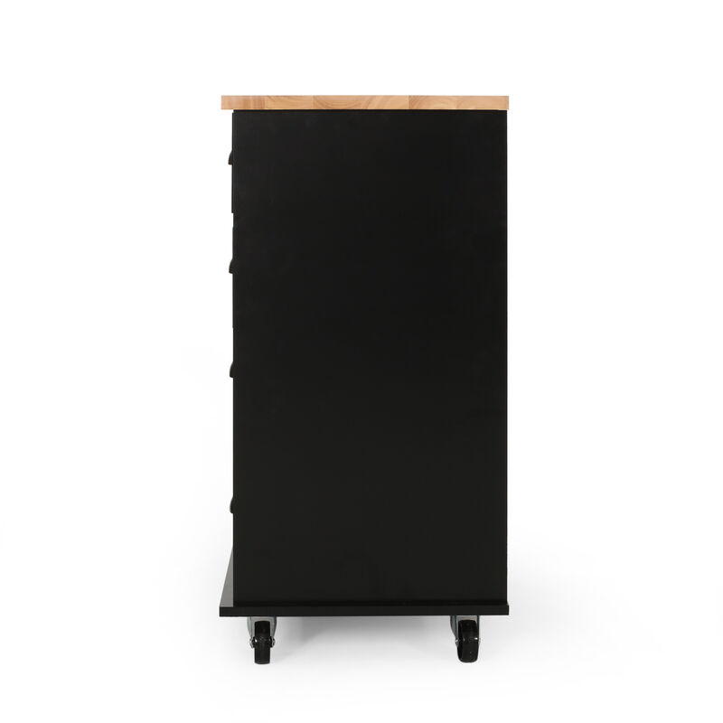 Merax Kitchen Island with 2 Drawers and 1 Door