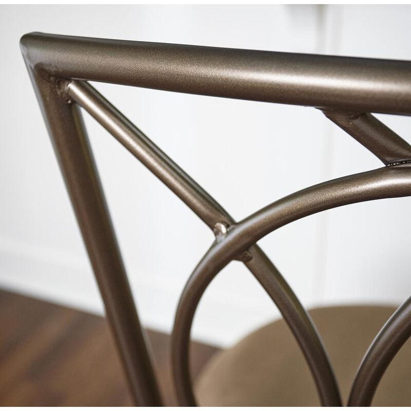 Powell Big and Tall Metal Crossed Legs Counter Stool