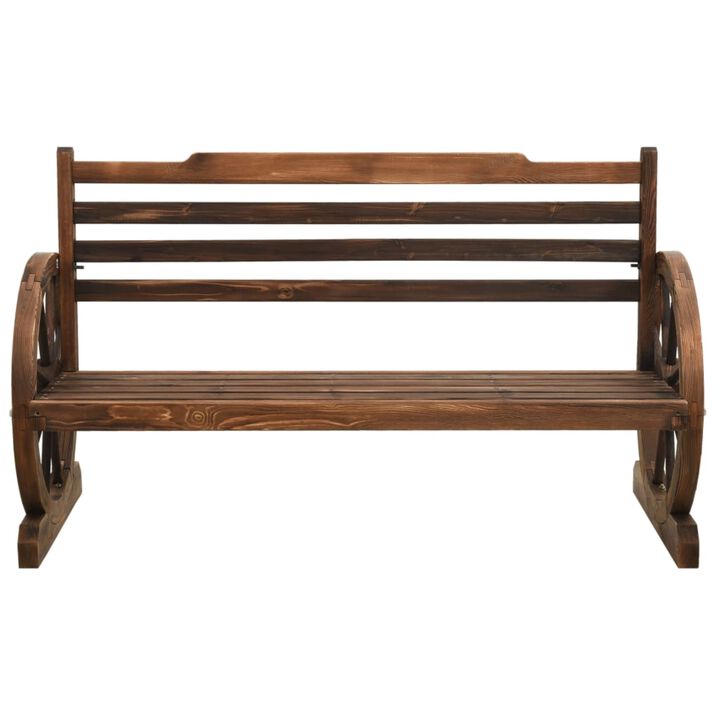 vidaXL Garden Bench 44.1" Solid Firwood