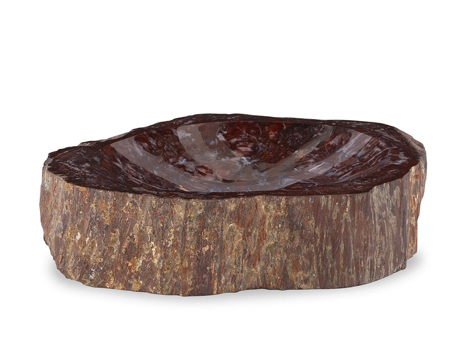 Red Petrified Bowl