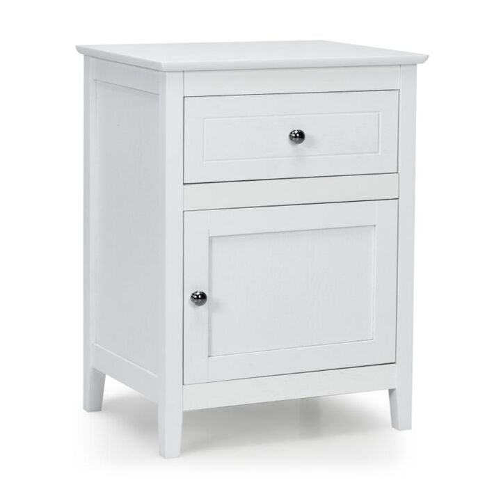 Hivvago 2-Tier Accent Table with Spacious Tabletop