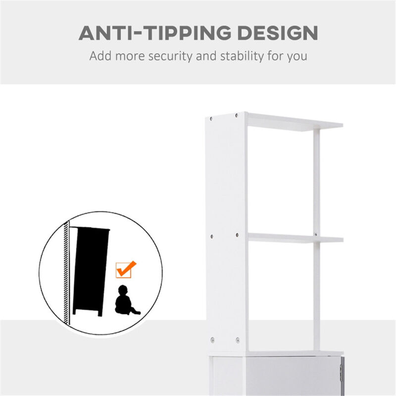 Bathroom Storage Cabinet with Shelves & Doors for Space-Saving Organization & Stylish Décor
