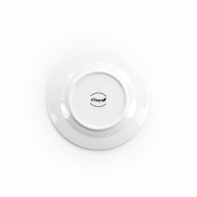 Elama Charlotte 20 Piece Porcelain Dinnerware Set in White