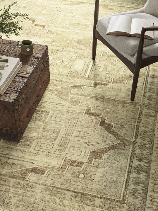 Sinclair SIN02 Khaki/Tobacco 3'6" x 5'6" Rug