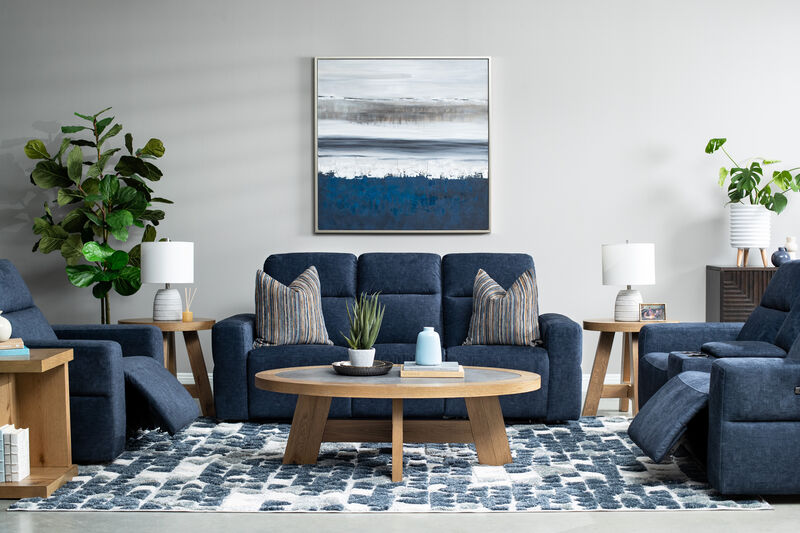 Denim Power Swivel Recliner