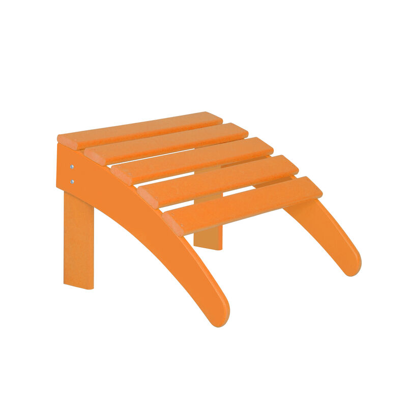 WestinTrends 4-Piece Folding Adirondack Chair With Footrest Ottoman Set