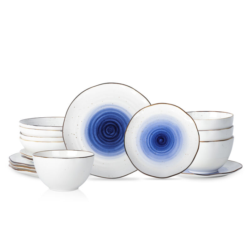 Christian Siriano Luma Porcelain 16 Piece Dinnerware Set