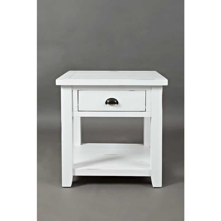 Jofran Inc. Artisan's Craft Farmhouse Solid Acacia End Table