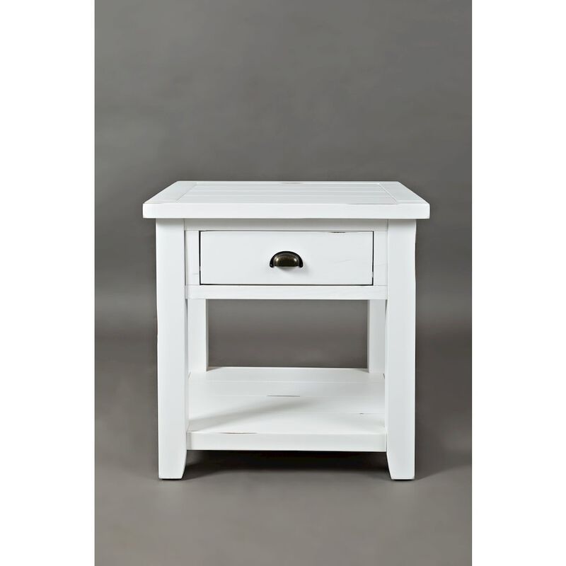 Jofran Inc. Artisan's Craft Farmhouse Solid Acacia End Table