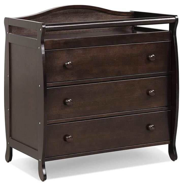 Hivvago Baby Changing Table with 3 Drawers and Safety Belt