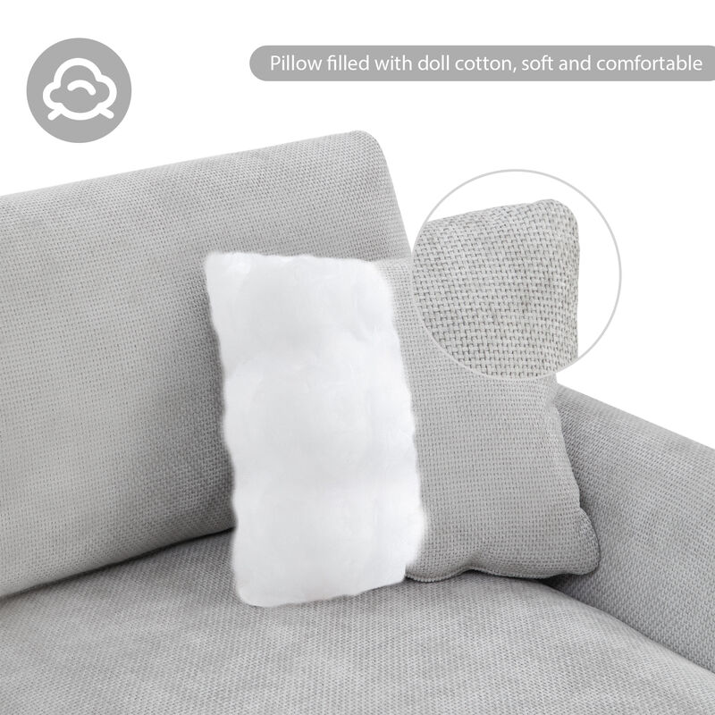Merax Modern L-shaped Oversized Sectional Sofa