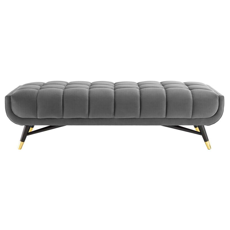 Adept 60" Performance Velvet Bench-Benzara