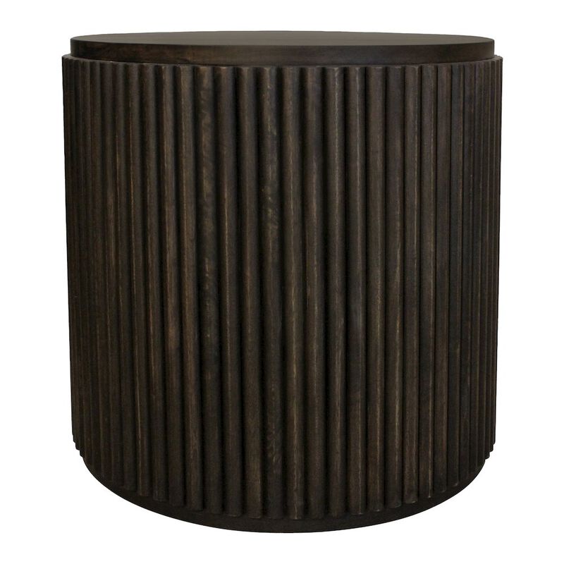 Alex Hamilton Odin End Table in Charred Ember Finish on Mango Wood
