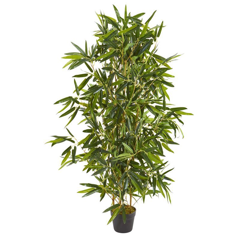 Hivvago 4 Feet Bamboo Artificial Tree (Real Touch) UV Resistant (Indoor/Outdoor)