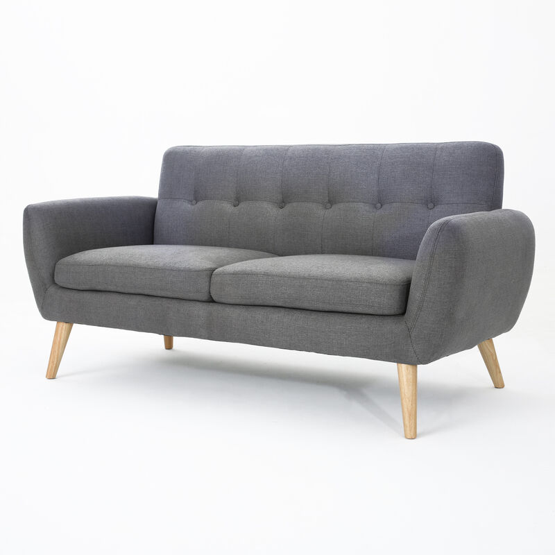 Merax Modern Fabric Loveseat Sofa
