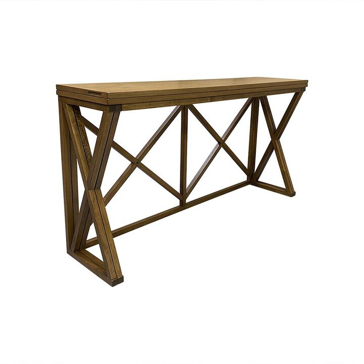 Carolina Living Taylor Flip Top Bar Table - Golden Oak