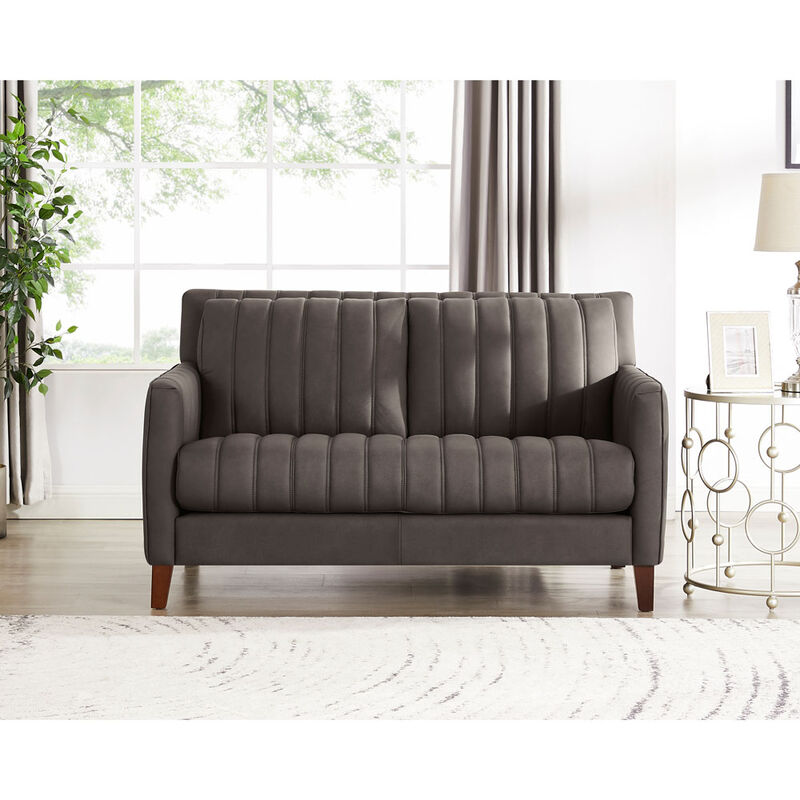 Ennis Top Grain Leather Loveseat