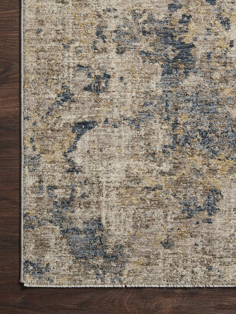 Gaia GAA03 Taupe/Denim 4' x 5'7" Rug