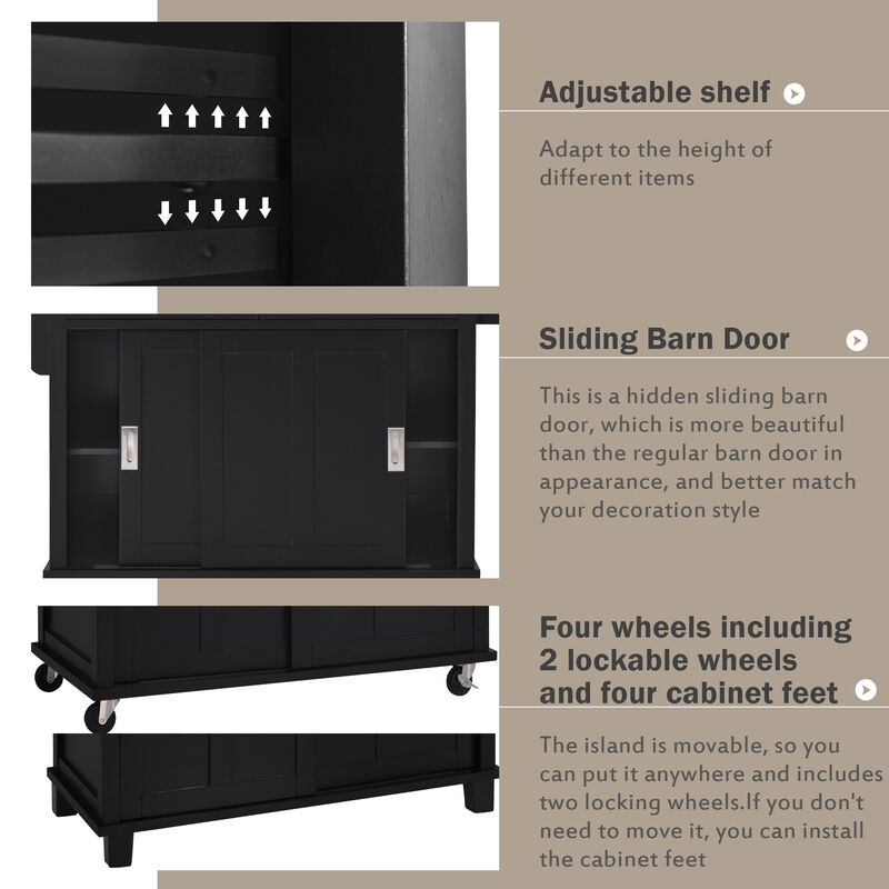 Merax Kitchen Island Cart