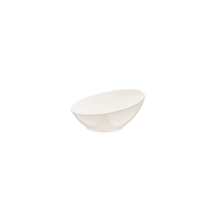 Gourmet dia.7.25" h:3.25" 15 oz. Round Warm White Porcelain Bowl (Set of 4)