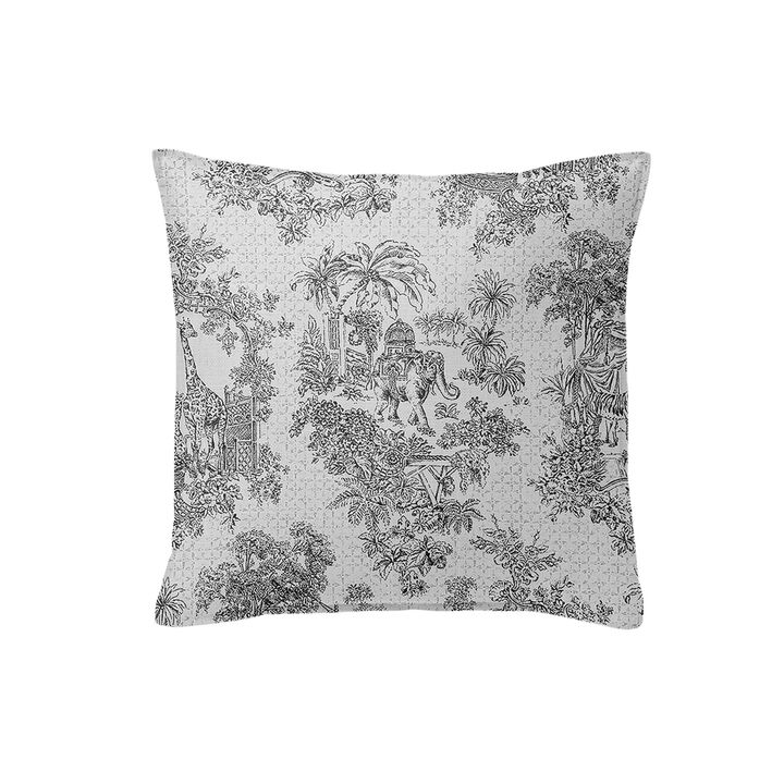 6ix Tailors Fine Linens Kaelan Black Decorative Throw Pillows